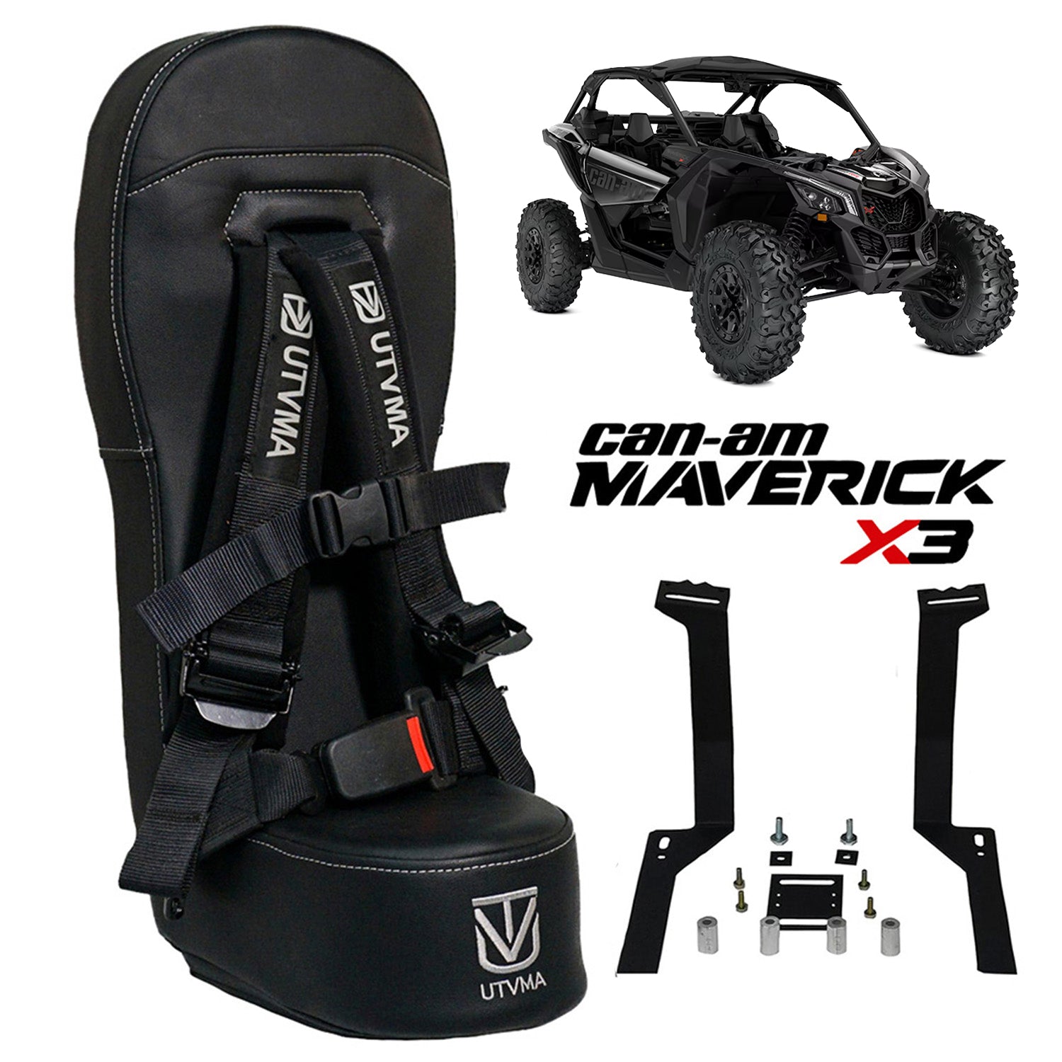 Can-Am Maverick X3 MAX Bump Seat | Can-Am X3 Kids' Seat – UTV 