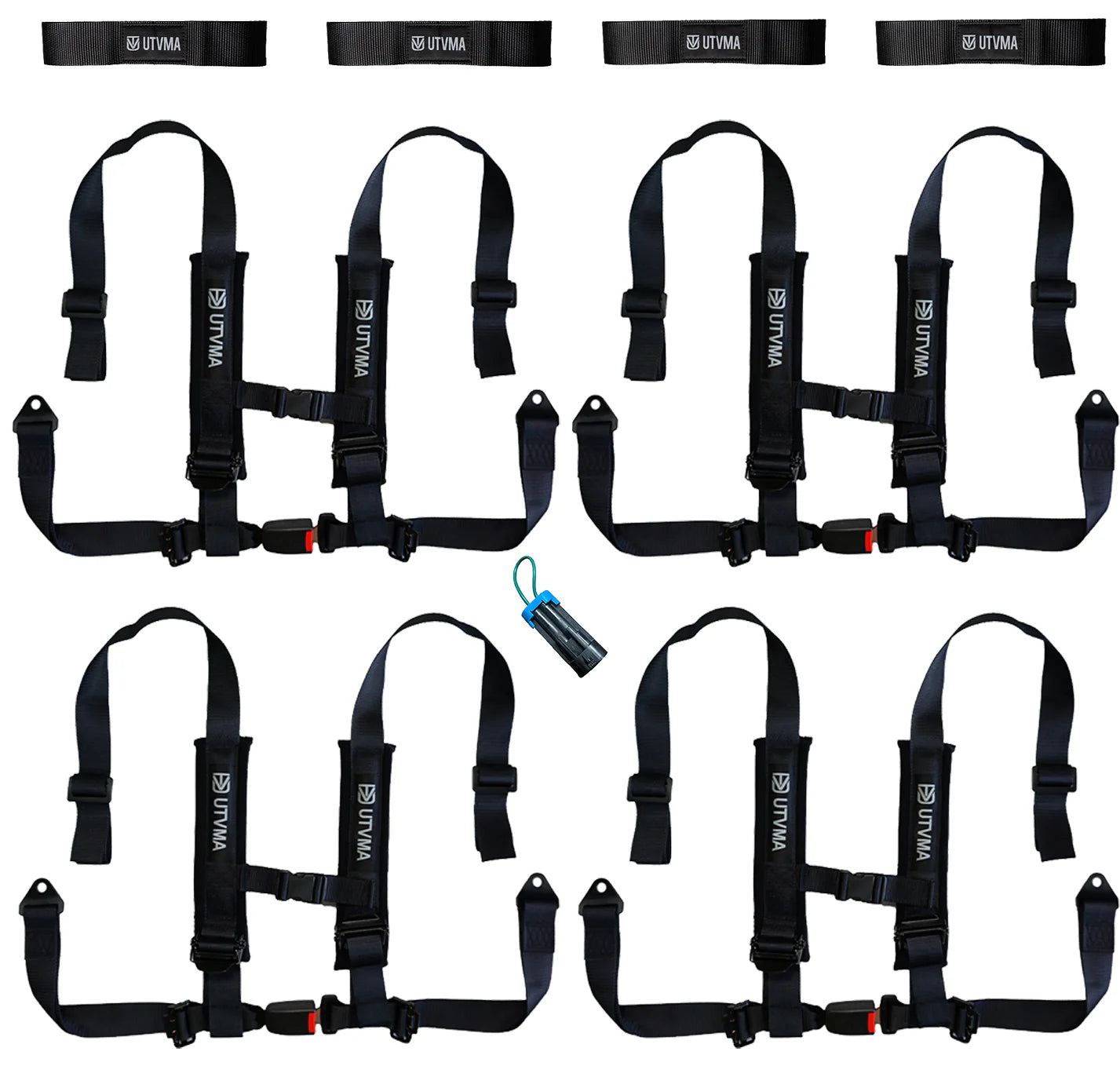 Four Harness Pack Auto Buckle with Harness Collars