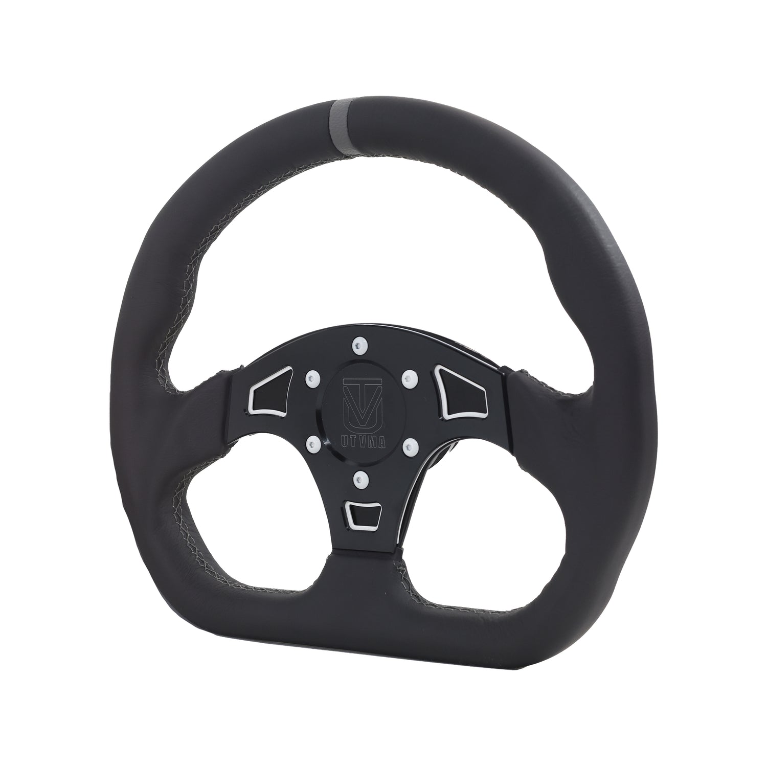 UTVMA DriftX Leather Steering Wheel With Hub (Polaris, Can Am Models)