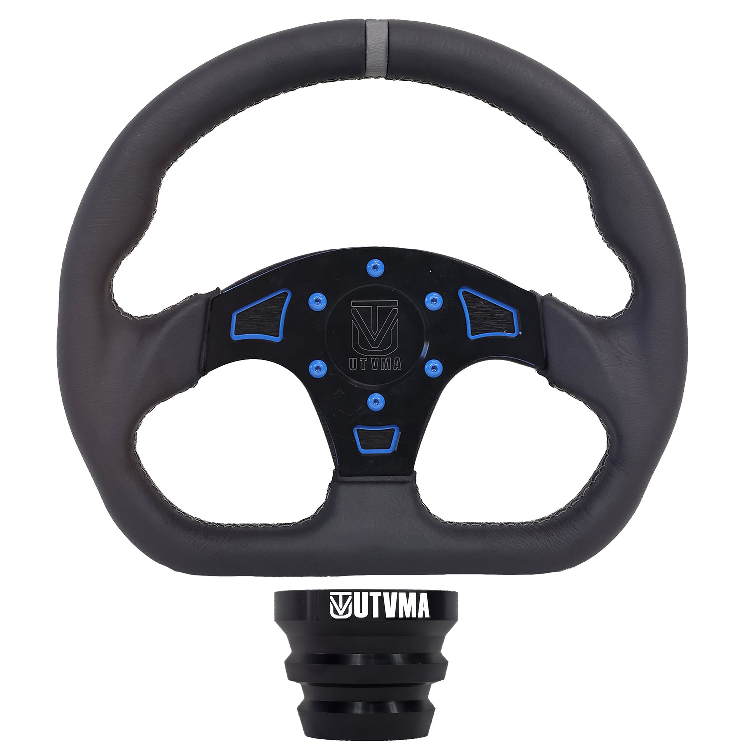 UTVMA DriftX Leather Steering Wheel With Hub (Polaris, Can Am Models)