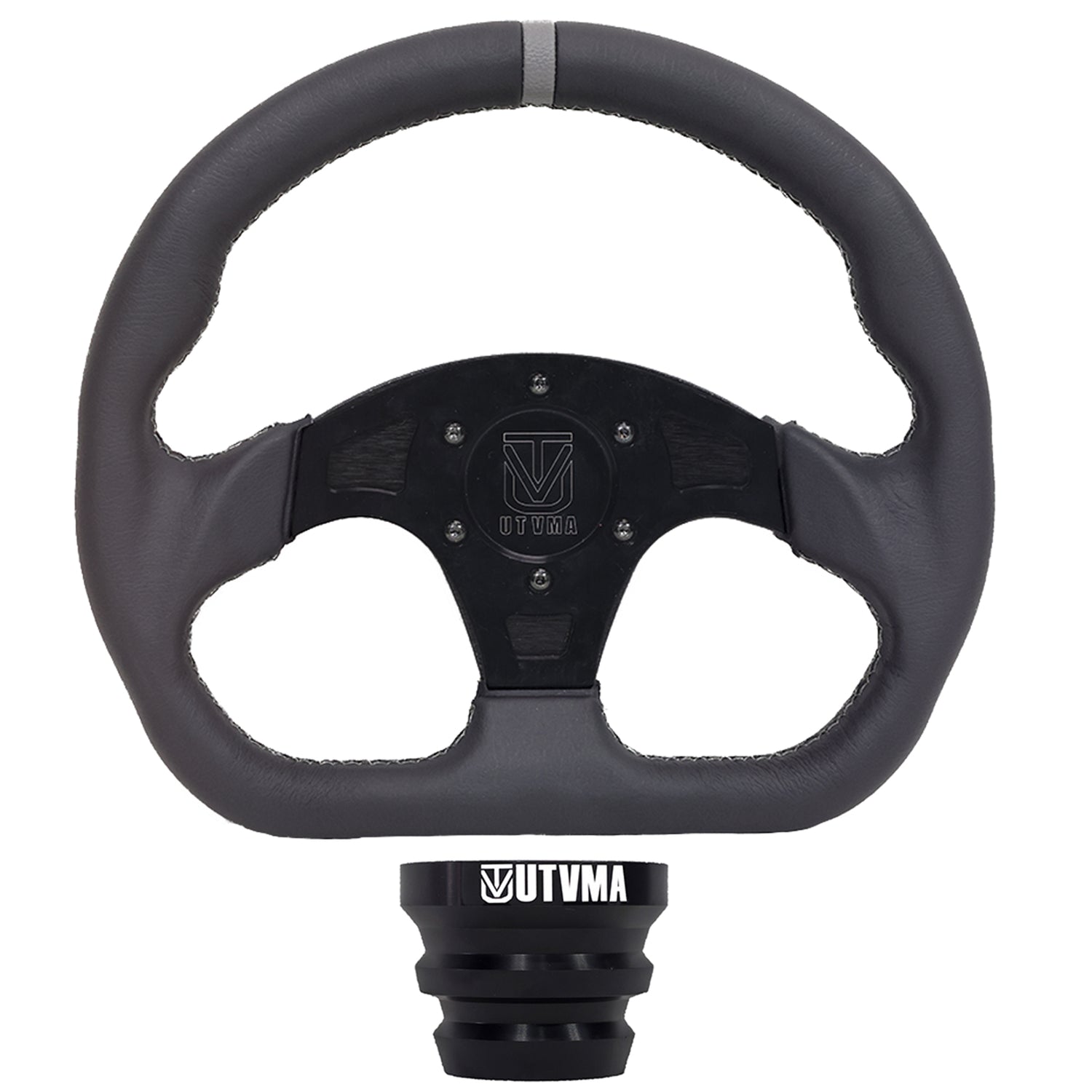 UTVMA DriftX Leather Steering Wheel With Hub (Polaris, Can Am Models)