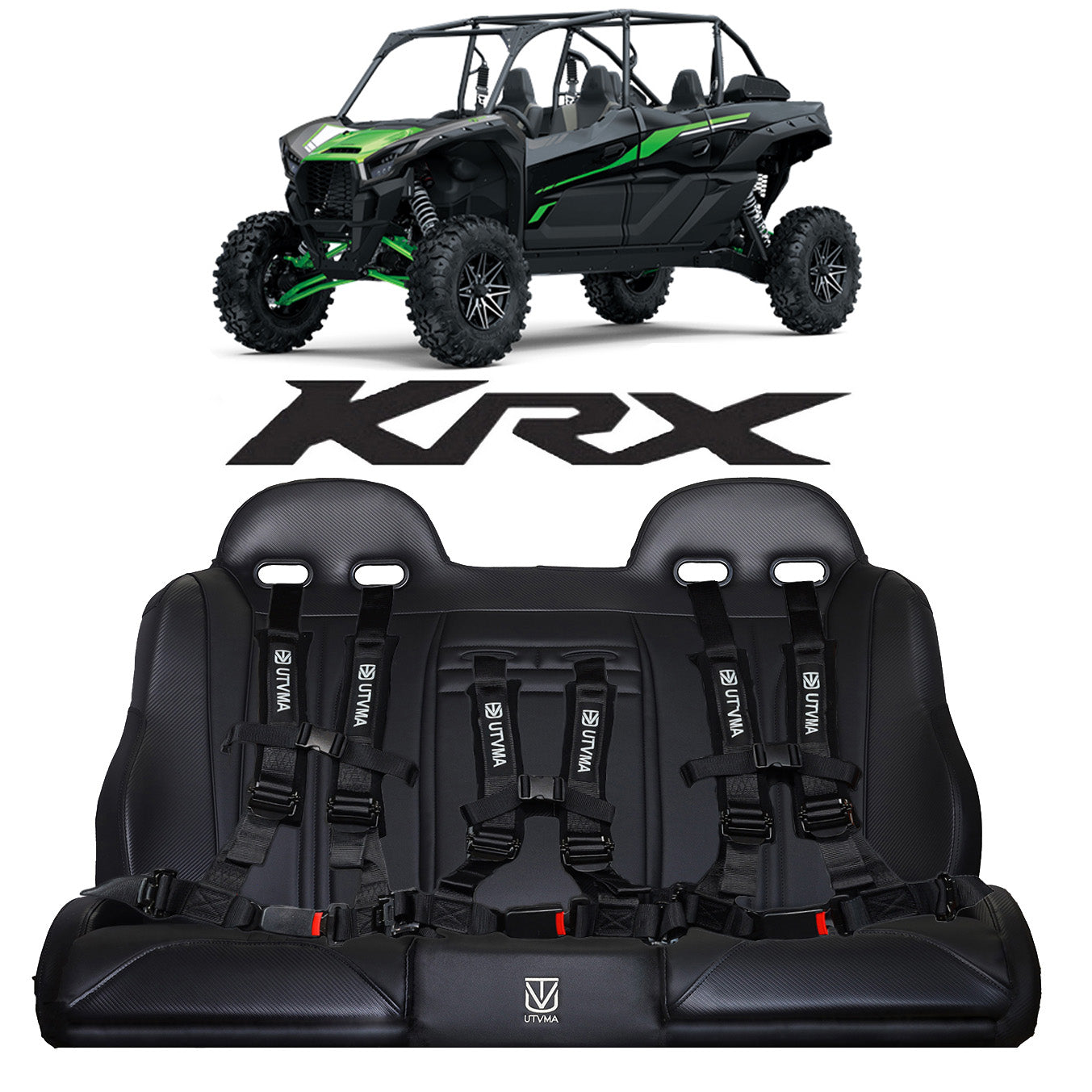 KRX 4 Rear Bench Seat (2023-2024) W Harnesses