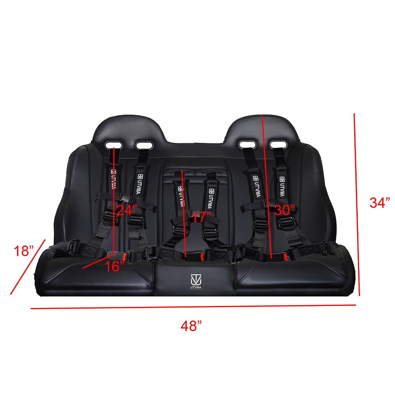 KRX 4 Rear Bench Seat (2023-2024) W Harnesses