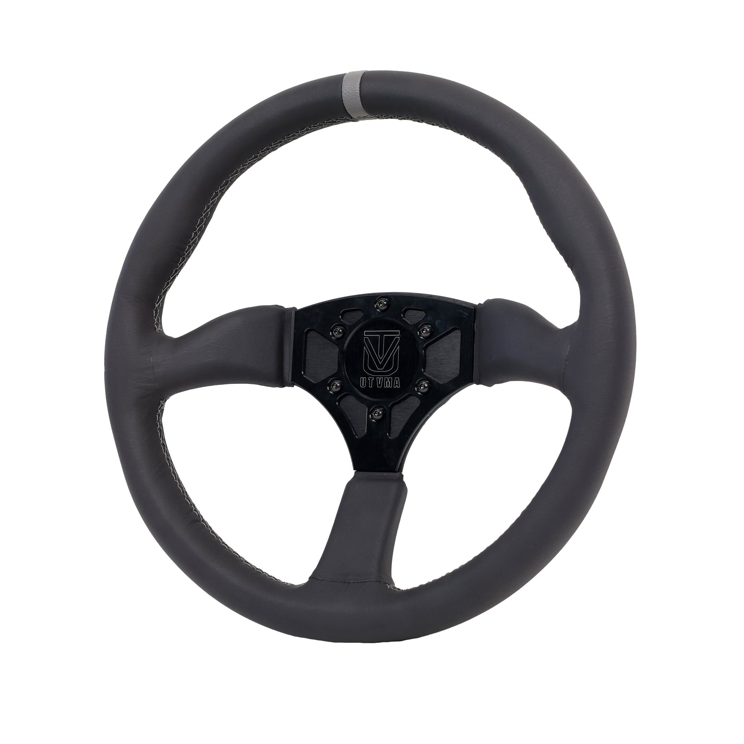 UTVMA Octane Leather Steering Wheel With Hub (Polaris, Can Am Models)