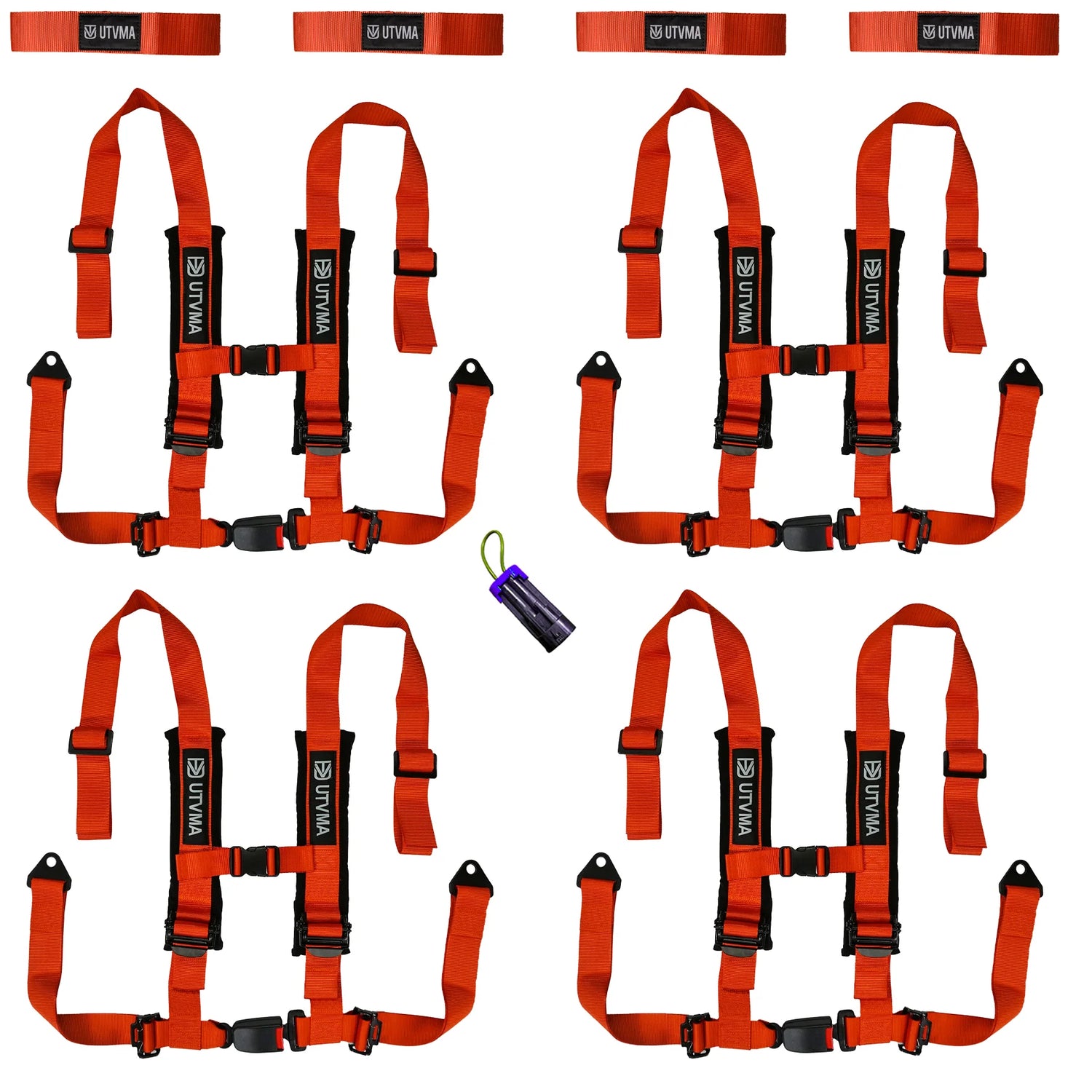 Four Harness Pack Auto Buckle with Harness Collars