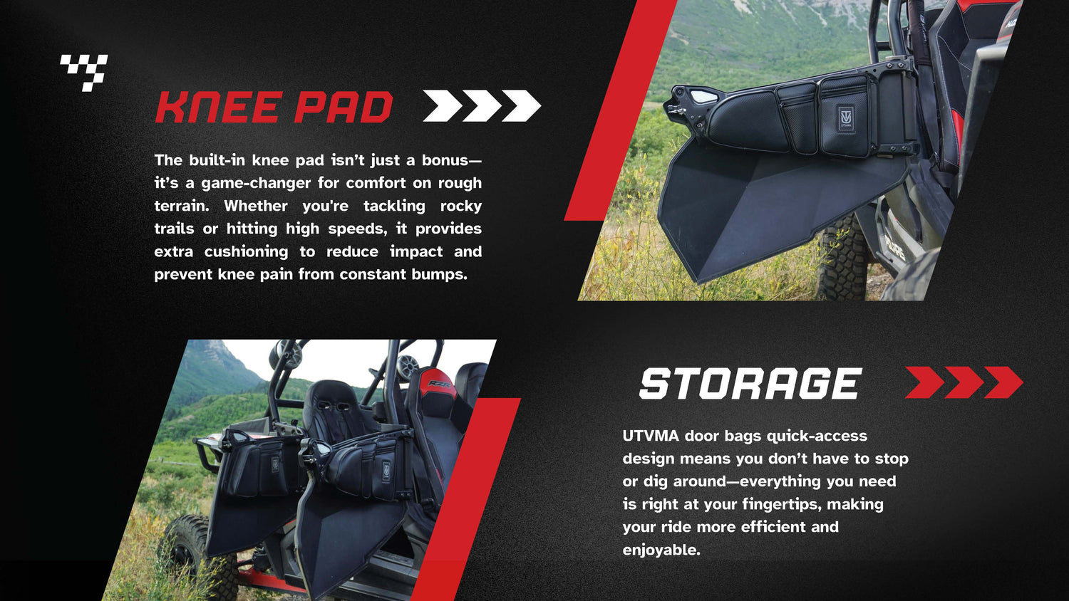 RZR 1000/900 Front Door Bag Set (2014-2023)