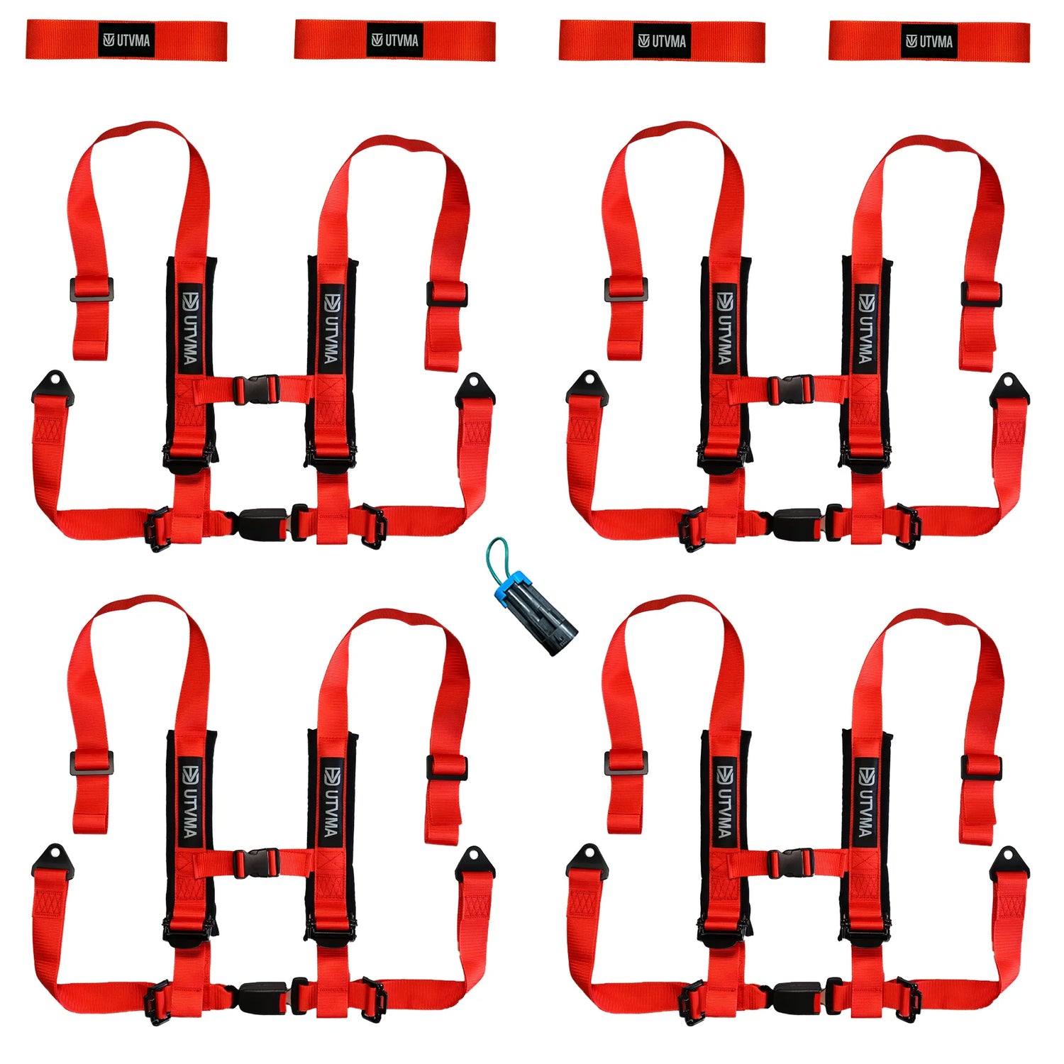 Four Harness Pack Auto Buckle with Harness Collars