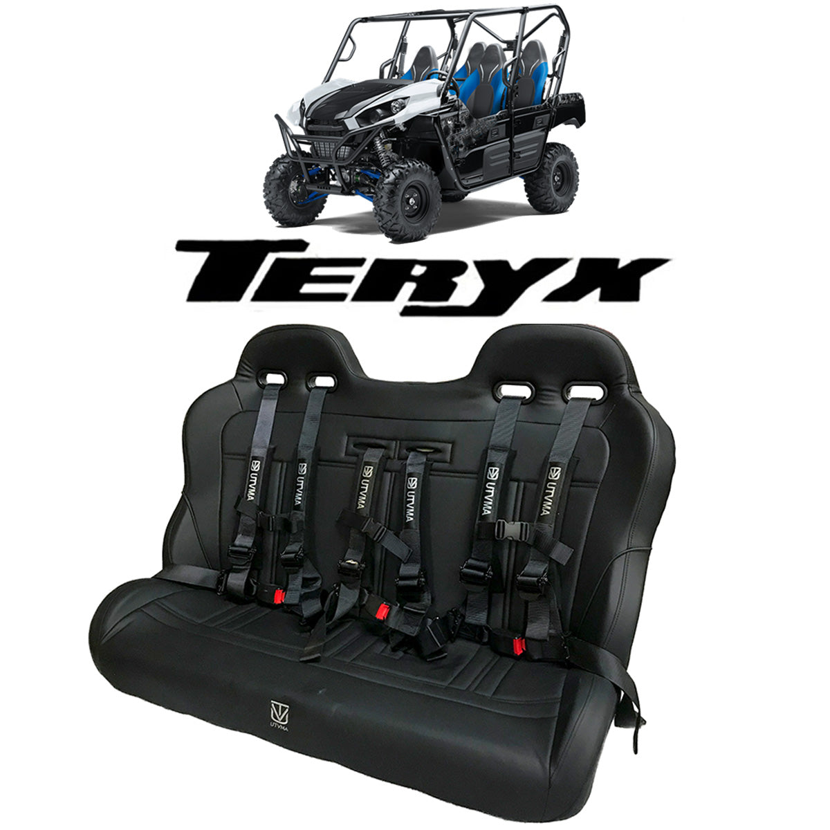 Teryx 4 Rear Bench Seat (2012-2024) W Harnesses