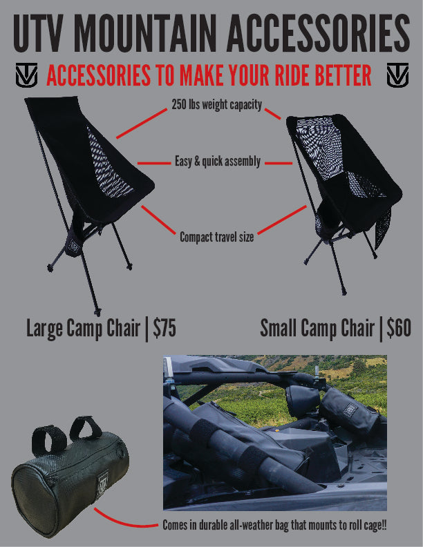 Small Camp Chair with Roll Cage Bag | UTV Accessories