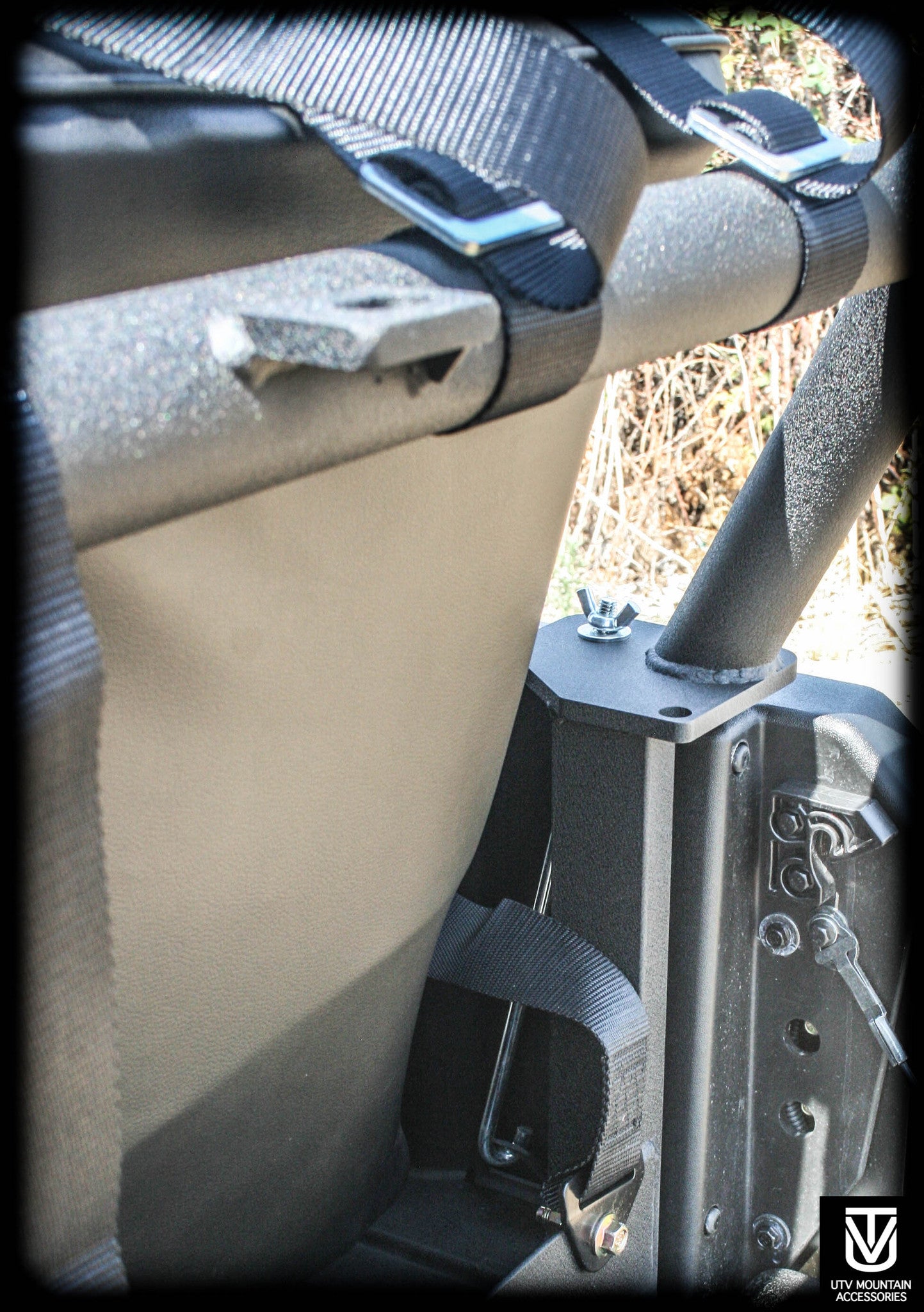 Defender Backseat And Roll Cage Kit 2014 2024 UTV Accessories   Defender Back Mount 