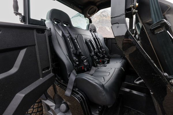 General 1000 Rear Bench Seat W Harnesses (2017-2023) | UTV Accessories